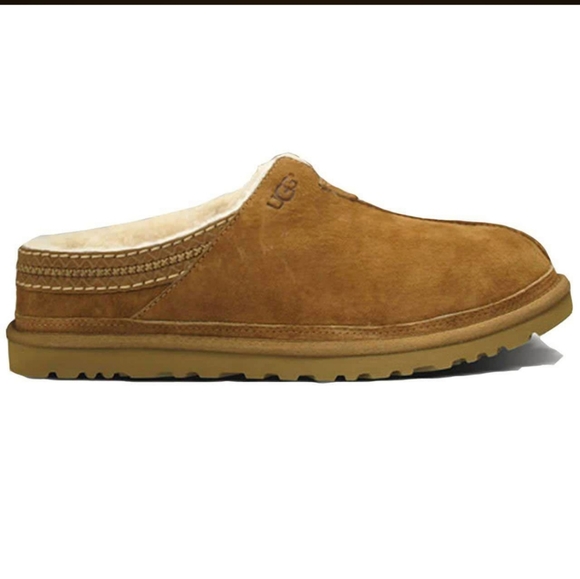 UGG | Shoes | Ugg Mens Neuman Slippers Size 2 Chestnut | Poshmark